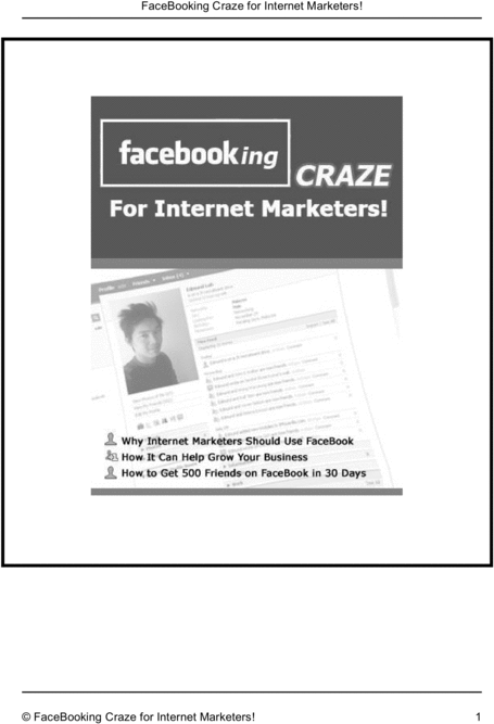 Product picture FaceBook For Marketers